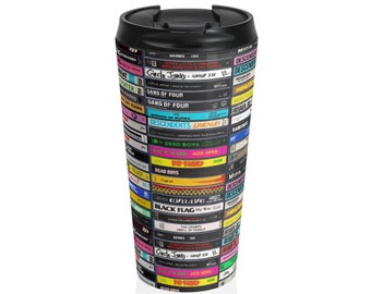 Classic Punk Rock Tapes v1 Stainless Steel Travel Mug