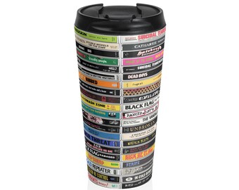 Classic Punk Rock Hardcore Tapes Drawing Stainless Steel Travel Mug