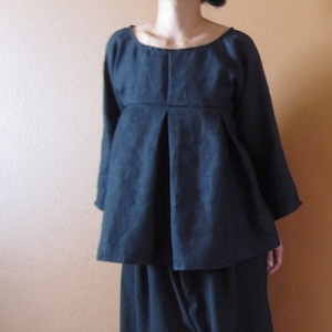 custom linen kimono dolly top