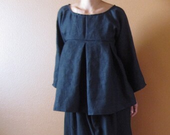 custom linen kimono dolly top