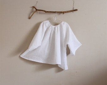 custom comfy pleated linen top