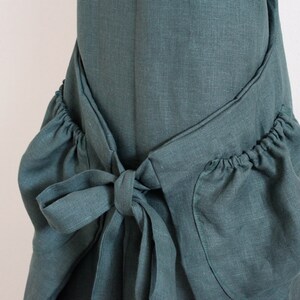 custom sleeveless linen flutter dress image 4