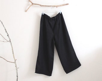 custom simple linen pants medium weight linen