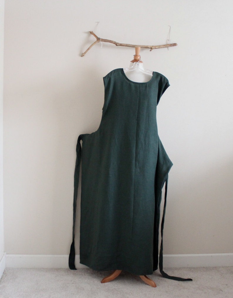 custom sleeveless linen flutter dress image 3