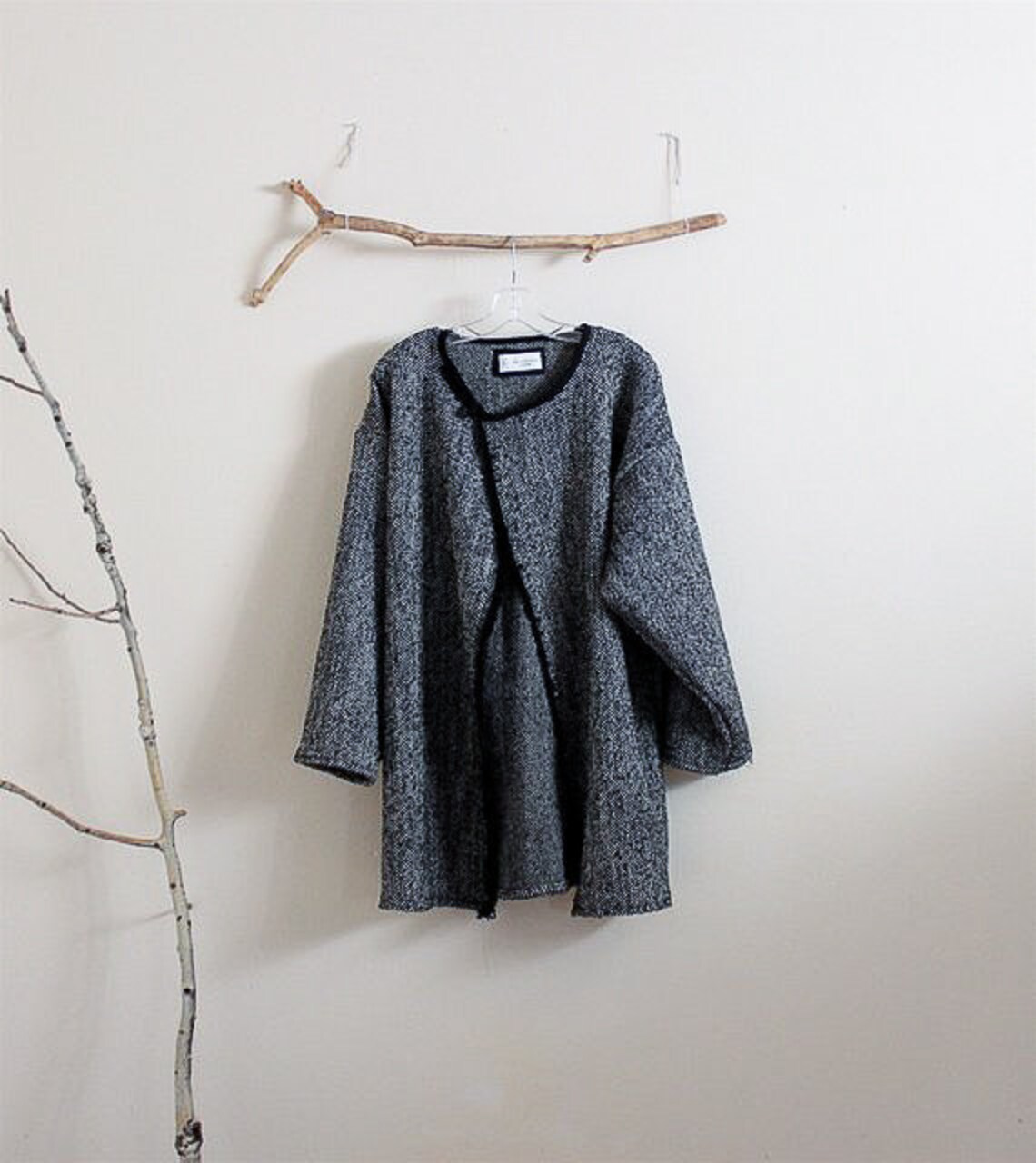 Tweed wool linen jacket ready to wear | Etsy