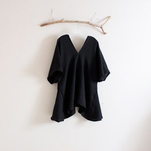 plus size roomy linen blouse