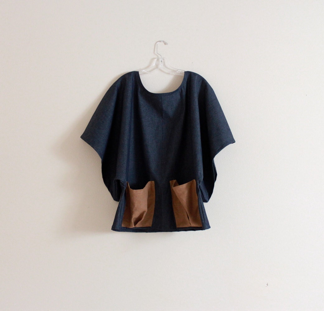 Denim Kimono Blouse