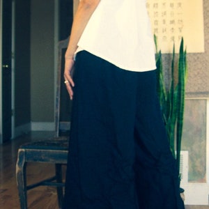 Custom Heavy Weight Linen Rose Tucks Wide Leg Pants Petite / - Etsy