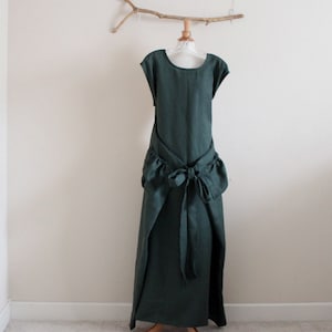 custom sleeveless linen flutter dress image 1