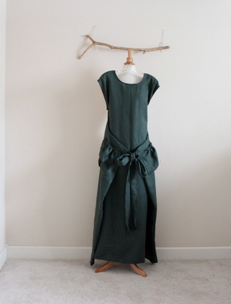 custom sleeveless linen flutter dress image 1