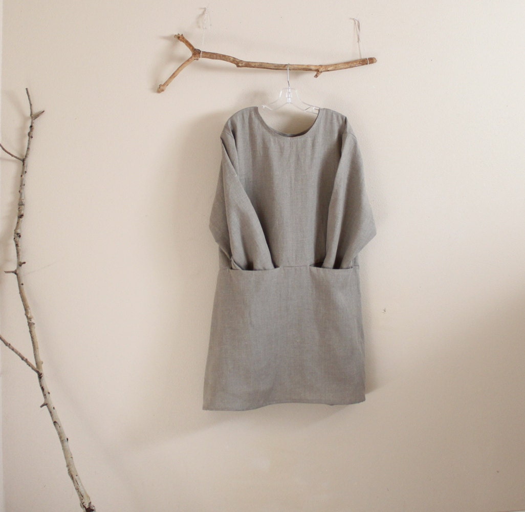 Custom Linen Dress With Hidden Pockets Etsy