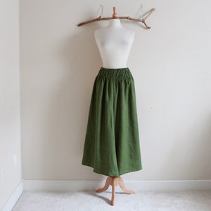 Linen Shirred Waist Pant Natural main image 0