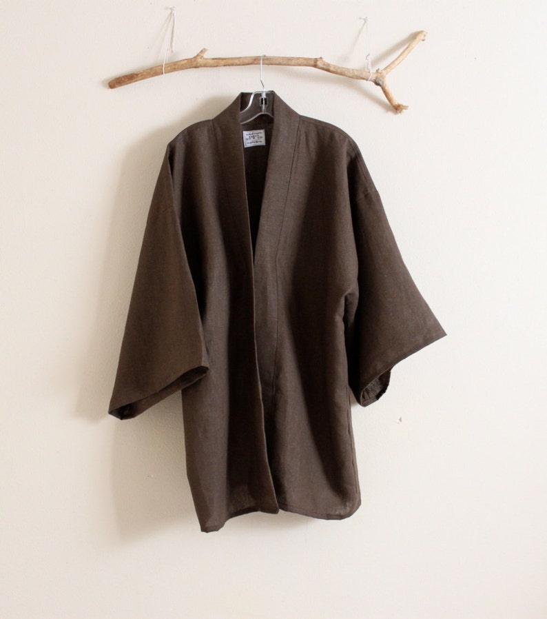 Made to order geisha winter weight linen haori inspired jacket | Etsy