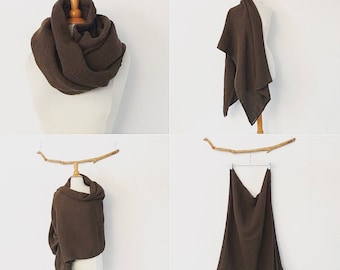 made to order linen wrap shawl scarf