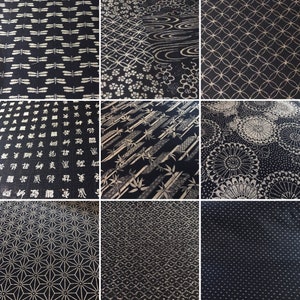 made to order Japanese motif homespun cotton obi sashes regular or plus size length image 10