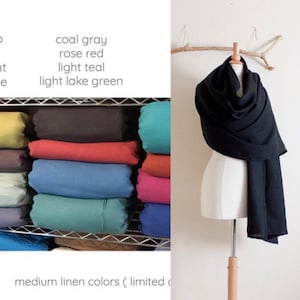 custom linen wrap shawl