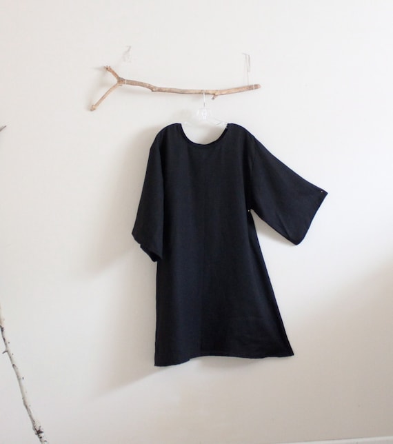 Custom simple A line linen dress | Etsy
