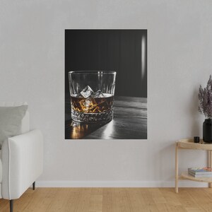 Stunning Digital Whiskey Art Canvas Wall Decor - Matte Canvas, Stretched, 0.75&quot;
