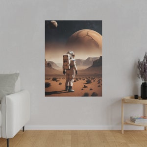 Stunning Digital Mars Art Canvas Wall Decor - Matte Canvas, Stretched, 0.75&quot;