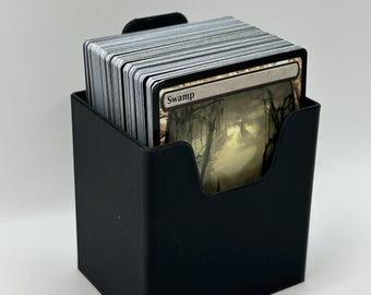 Durable Plastic MTG Cube Storage Organizer | 5 Removable Boxes for Lands, Commander Draft