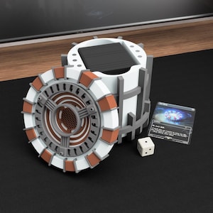 Arc Reactor MTG Commander Deck Box | Holds 100+ Double Sleeved Cards | Futuristic Energy Core Deck Case | Magic The Gathering EDH Storage
