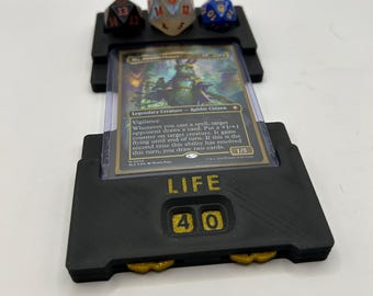 Magic Commander Station | Life Wheel, Commander Damage Trackers, Card Holder