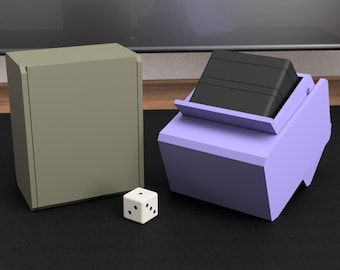 Minimalist 3D Printed Deck Box – Vertical or Horizontal | Closed, Windowed, or Custom Panel Design | TCG Card Storage