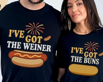 Camisetas divertidas para parejas a juego del 4 de julio: regalo patriótico