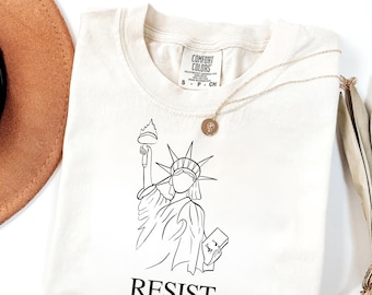 Camiseta de la Estatua de la Libertad: Camiseta patriótica estadounidense del 4 de julio