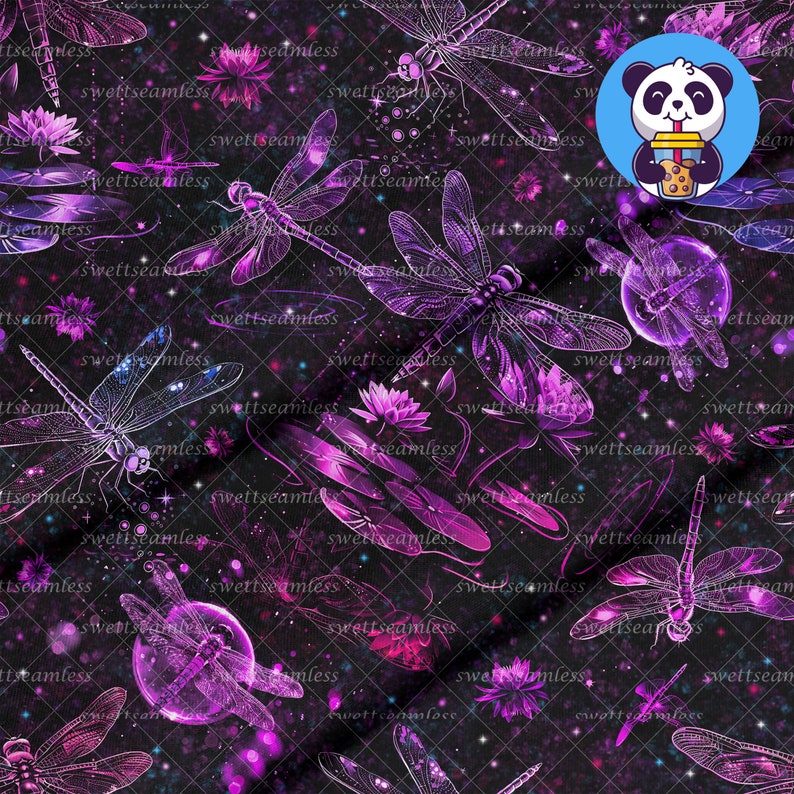 Dragonflies Seamless Dragonflies Pattern Cute Seamless Repeat Pattern ...