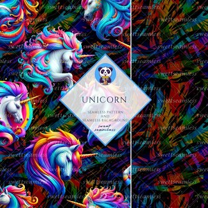 Unicorn Seamless | Unicorn Pattern | Cute Seamless Repeat Pattern| Backgrounds | Printable Digital Paper | Bundle Paper