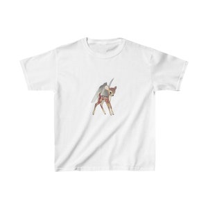 Fawn Baby Deer Baby Tee | Y2K Graphic Baby Tee, 90s Baby Tee, Graphic Shirt Crop, Coquette, Vintage Design
