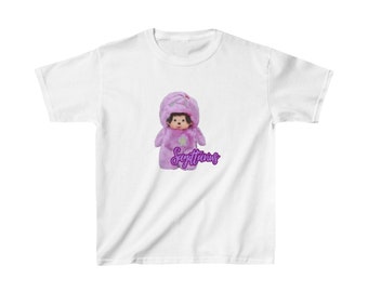 Sagitario Monchhichi Zodiac Baby Tee / Y2K Baby Tee, Camiseta para bebés de los años 90, Zodiac Graphic Shirt Crop, Coqueta, Diseño Vintage