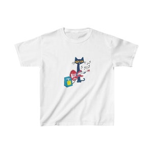 Pete the Cat speelt gitaar Baby-T-shirt | Y2K-babyt-shirt, baby-t-shirt jaren 90, grafisch shirt crop, coquette, vintage design