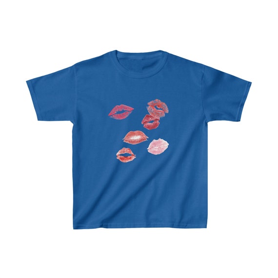 KISSES ON OG LABEL TEE PINK – BlackEyePatch
