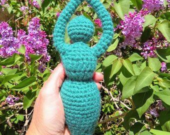 Goddess Doll, Crochet Goddess, Crochet Goddess Pattern, Goddess Pattern, Crochet Goddess Doll, Magical Knits, Crochet Pattern, Crochet Doll