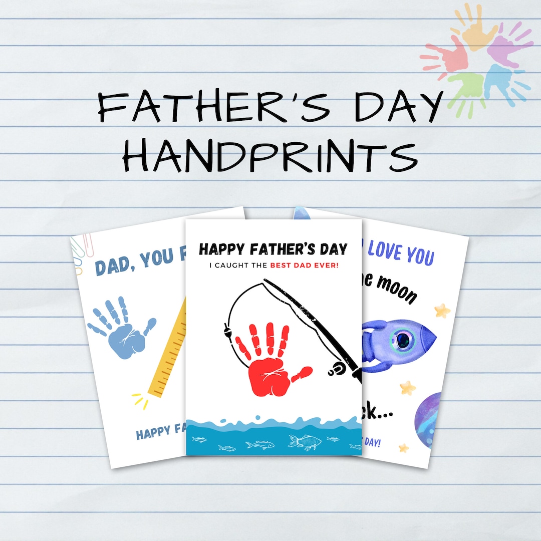 Father's Day | Handprint Art | Kids Crafts - Etsy