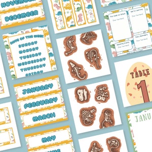 Dinosaur Themed Starter Bundle for Classroom
