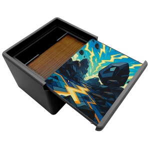 Caixa de baralho Pokémon inspirada em Archaludon #241 - Caixa de baralho com 60 cartas Pokémon TCG com área para armazenamento de dados/fichas - Ótimo presente para ele, filho e filha