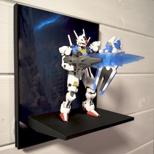 HG & RG ガンダムモデル用 ガンプラ背景壁ディスプレイ - 壁掛けまたはスタンド - 彼、彼女、夫、息子へのギフト