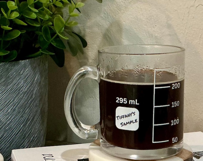 Personalized Chemistry Glass Mug: Science Gift, Lab Glassware Coffee Cup