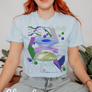 Science Nerd Retro 80s Colors Tee - 3D Quadrupole Ion Trap Mass Spectrometry Shirt