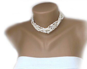 All Luxurious, All Timeless + 30%SALE SA- Tiny Fresh Water Pearl Collar