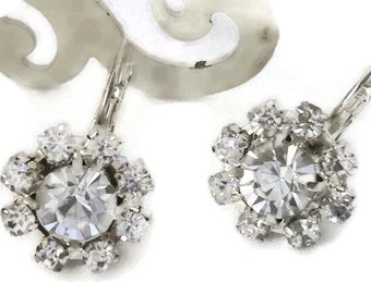 All Luxurious, All Timeless + 30%SALE Brides Jewelry Clear Crystal  Earrings