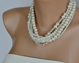 All Luxurious, All Timeless + 30%SALE Bridal Jewelry, Wedding Pearl Necklace