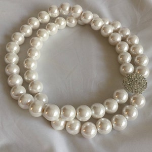 Bridal Jewelry, Wedding Pearl Necklace,