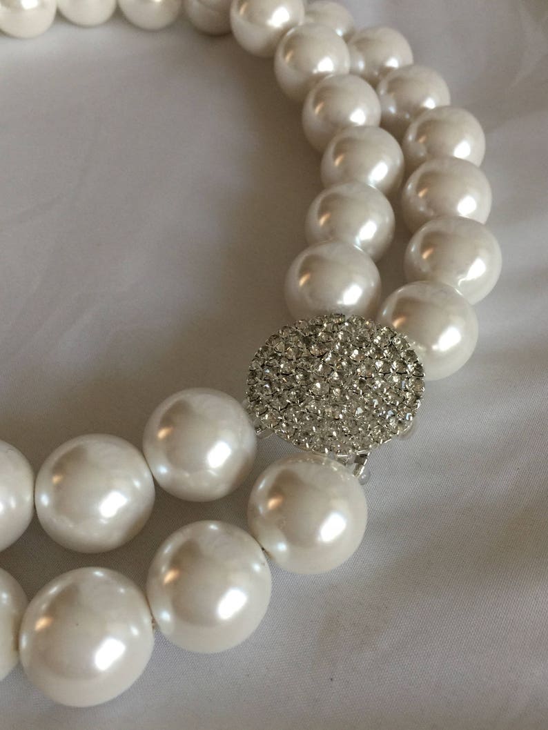 Bridal Jewelry, Wedding Pearl Necklace,