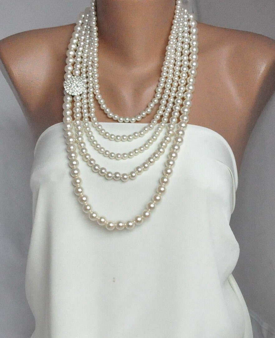 wedding day necklace brides