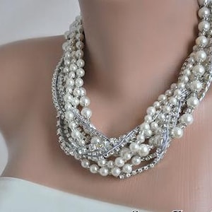 All Luxurious, All Timeless + 30%SALE Vintage Style Pearl and Rhinestone Jewelry Set