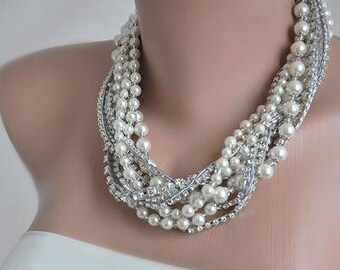 All Luxurious, All Timeless + 30%SALE Vintage Style Pearl and Rhinestone Jewelry Set